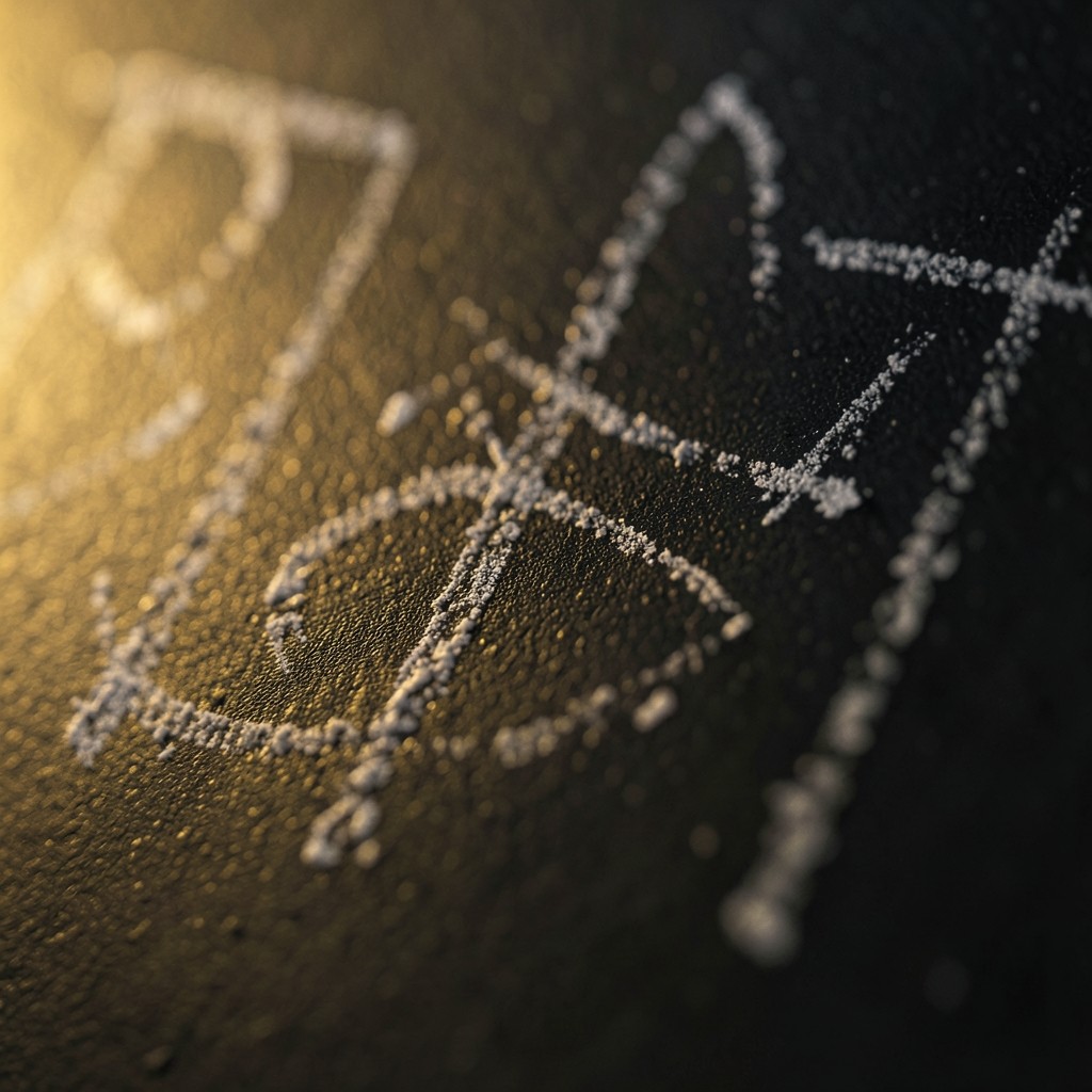 Close view of handwritten exception codes on a logistics wall board