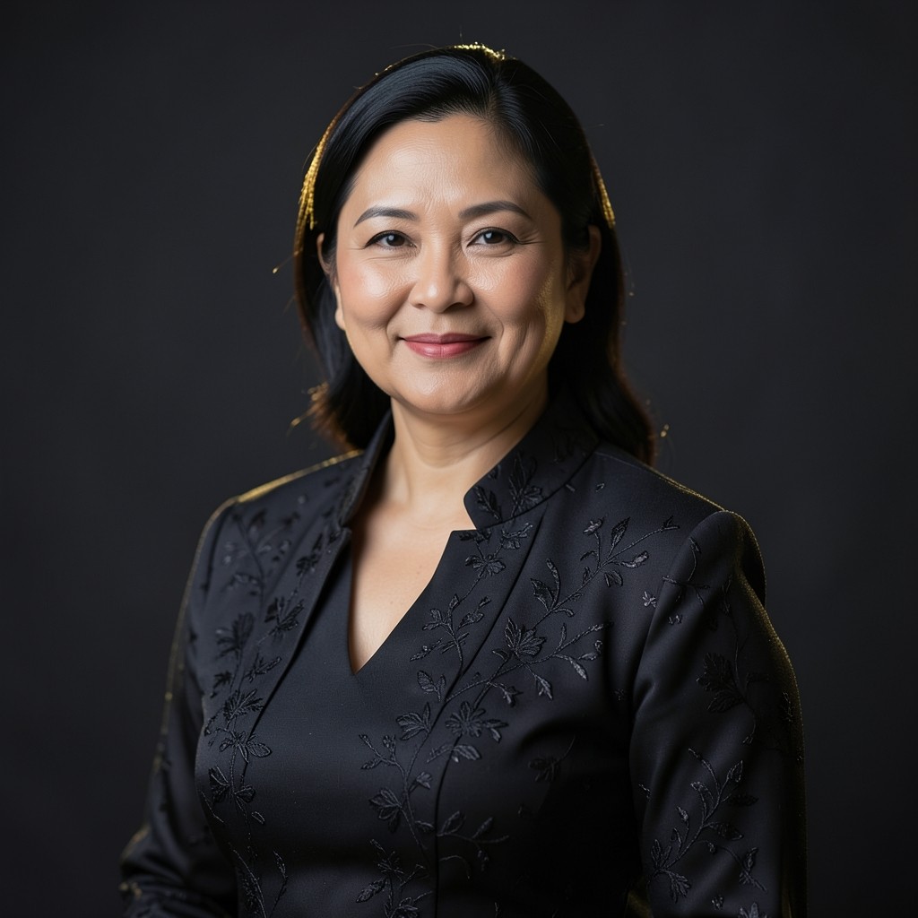 Portrait of a workshop facilitator with soft cinematic lighting